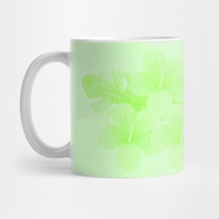 Tropical Green Hibiscus Flower Mug